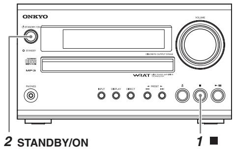 ONKYO CR-525 - Canceling the Sleep Timer - 1