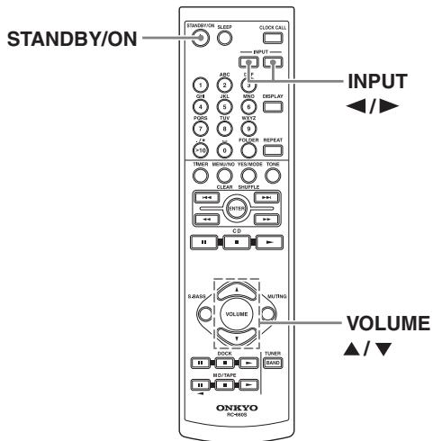 ONKYO CR-525 - Adjusting the Volume - 3