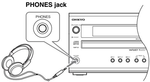 ONKYO CR-525 - Using Headphones - 1
