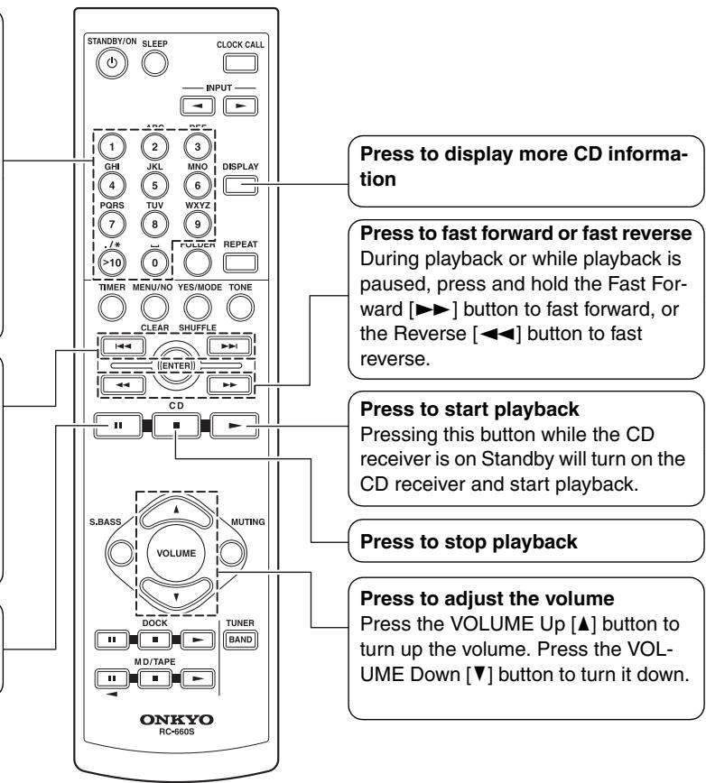 ONKYO CR-525 - Press to pause playback - 1