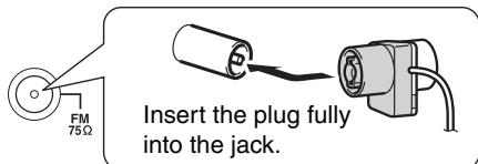 ONKYO CR-525 - Attach the FM antenna, as shown. - 2