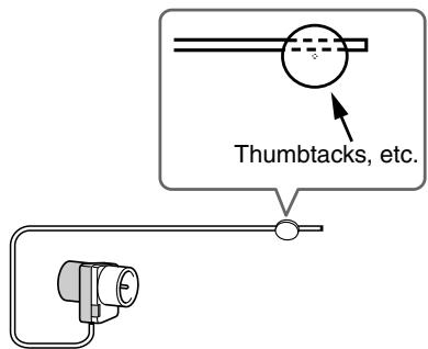 ONKYO CS-315 - Use thumbtacks or something similar to fix the FM antenna into position. - 1