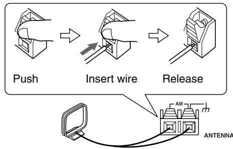 ONKYO CS-315 - Connecting the AM Loop Antenna - 2