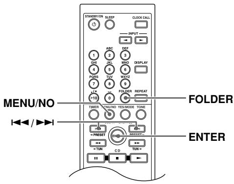 ONKYO CS-315 - Selecting MP3 Files in Navigation Mode - 1