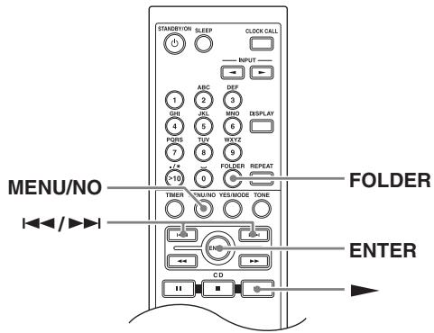 ONKYO CS-325 - Selecting/Playing MP3 Files - 2