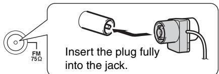 ONKYO CS-325 - Attach the FM antenna, as shown. - 2