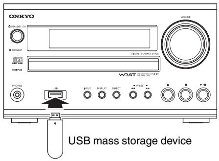 ONKYO CS-525 - Playing Music Files on a USB Mass Storage Device - 1