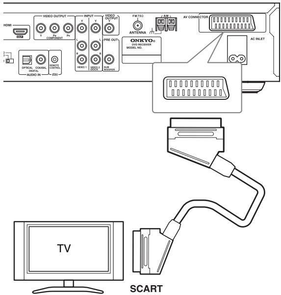 ONKYO DR-S501 - Using SCART (European model only) - 1