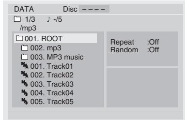 ONKYO DR-S501 - Navigating MP3, WMA & DivX Discs - 4
