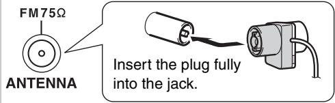 ONKYO DR-S501 - Attach the FM antenna, as shown. - 1