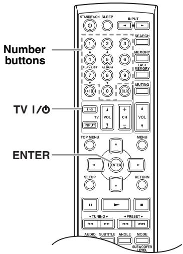 ONKYO DR-S501 - Controlling a TV connected to the DVD receiver - 1