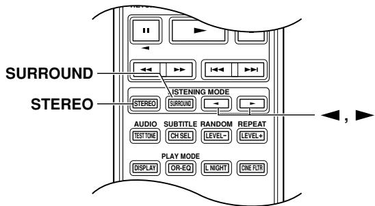 ONKYO HT-S3100 - Selecting Listening Modes - 2