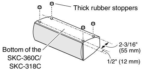 ONKYO HT-S3100 - Using the Rubber Stoppers for a More Stable Platform - 2