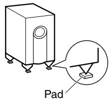 ONKYO HT-S3105 - Using the Floor Pads for Subwoofer - 1