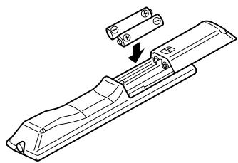 ONKYO HT-S3105 - Installing the Batteries - 2