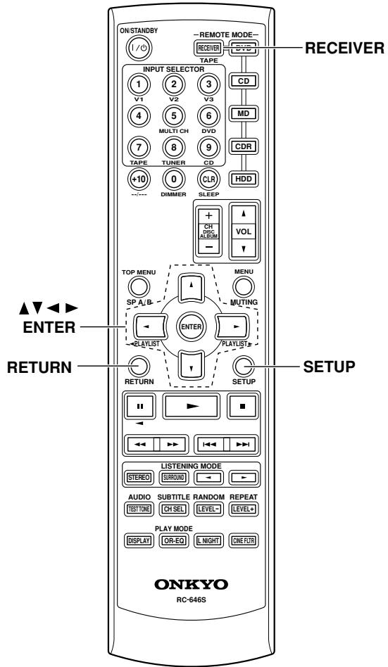 ONKYO HT-S3105 - Press the [RECEIVER] button, and then press the [CINE FLTR] button repeatedly to select: - 1