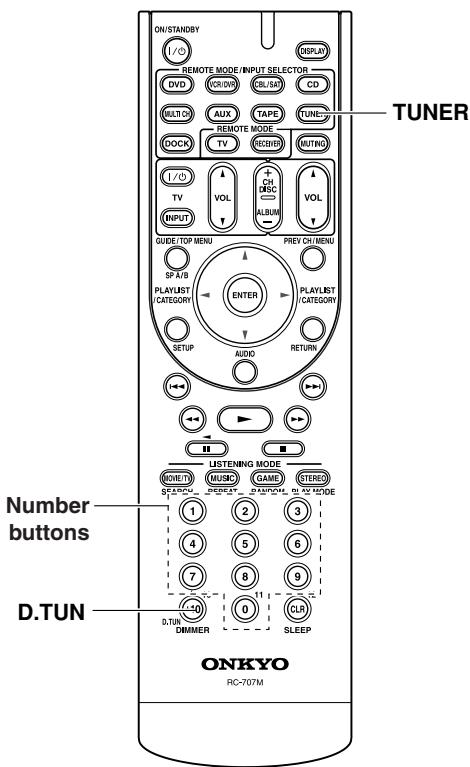 ONKYO HT-S5100 - Tuning into Stations by Frequency - 1
