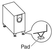 ONKYO HT-S5100 - Using the Floor Pads for Subwoofer - 1