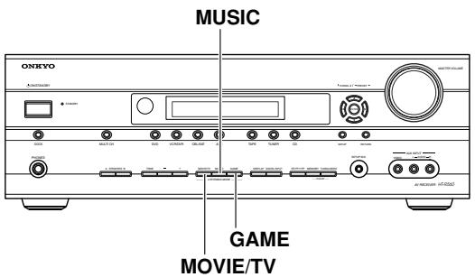 ONKYO HT-S5100 - Selecting the Listening Modes - 1