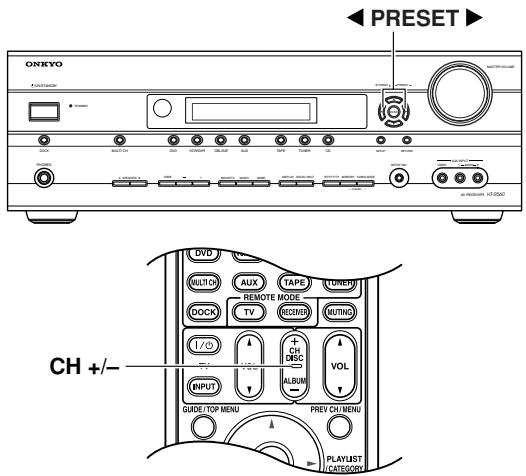 ONKYO HT-S5100 - Selecting Presets - 1