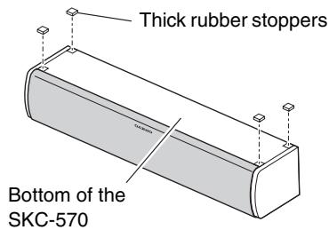ONKYO HT-S5200 - Using the Rubber Stoppers for a More Stable Platform - 1