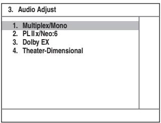 ONKYO HT-S6100 - Use the Up and Down [] / [] buttons to select an item, and then press [ENTER]. - 1