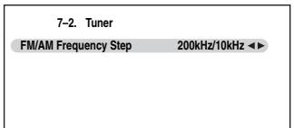ONKYO HT-S7200 - Use the Up and Down [A]/[V] buttons to select "2. Tuner", and then press [ENTER]. - 1