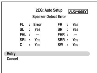 ONKYO HT-S7200 - Speaker Detect Error - 5