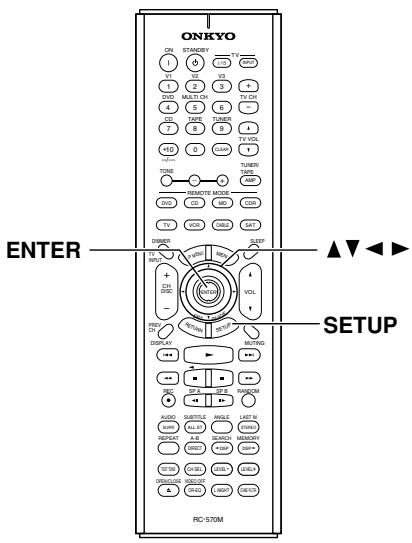 ONKYO HT-S770 - Speaker Levels - 1