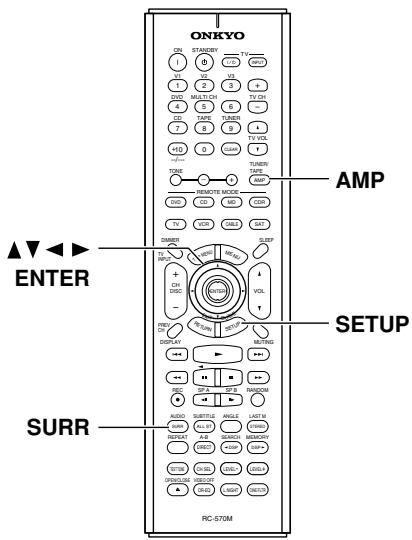 ONKYO HT-S770 - Dolby Digital/DTS setting (5.1 or 6.1-channel playback) - 1