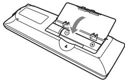 ONKYO HTX-22HD - Close the battery compartment. - 1
