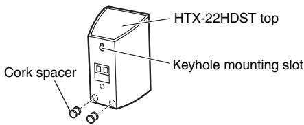 ONKYO HTX-22HD - Cork Spacers for the Front Speakers - 2