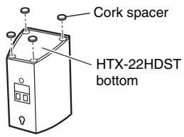 ONKYO HTX-22HD - Cork Spacers for the Front Speakers - 1