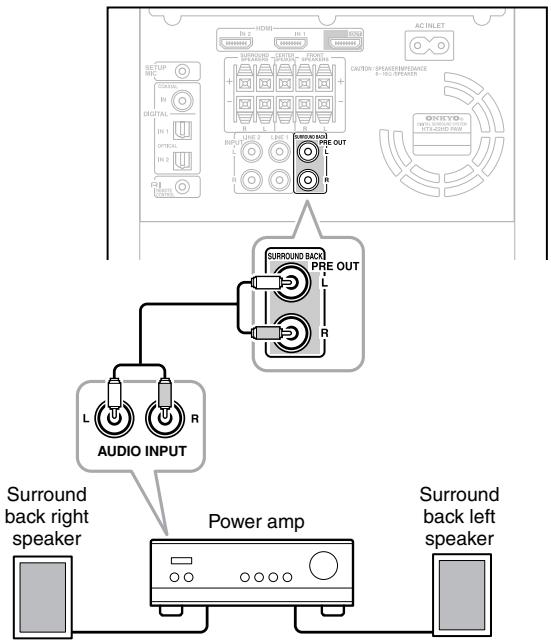 ONKYO HTX-22HD - Connecting Surround Back Speakers - 1