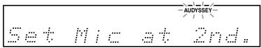 ONKYO HTX-22HD - When the following display appears, move the speaker setup microphone to measurement point ② (page 32), and then press [ENTER]. - 2