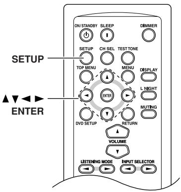 ONKYO HTX-22HD - Changing the Speaker Settings Manually - 1