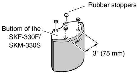ONKYO SKF-330F - Using Rubber Stoppers with the Speakers - 1