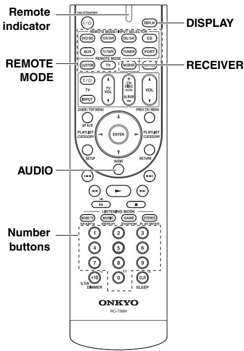 ONKYO SKR-570 - Entering Remote Control Codes - 1