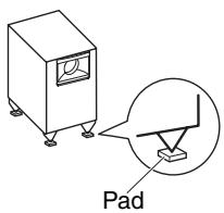 ONKYO SKR-570 - Using the Floor Pads for Subwoofer - 1