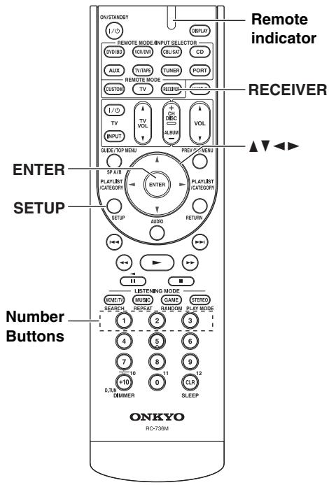 ONKYO SKW-570 - Common Procedures in Setup Menu - 1