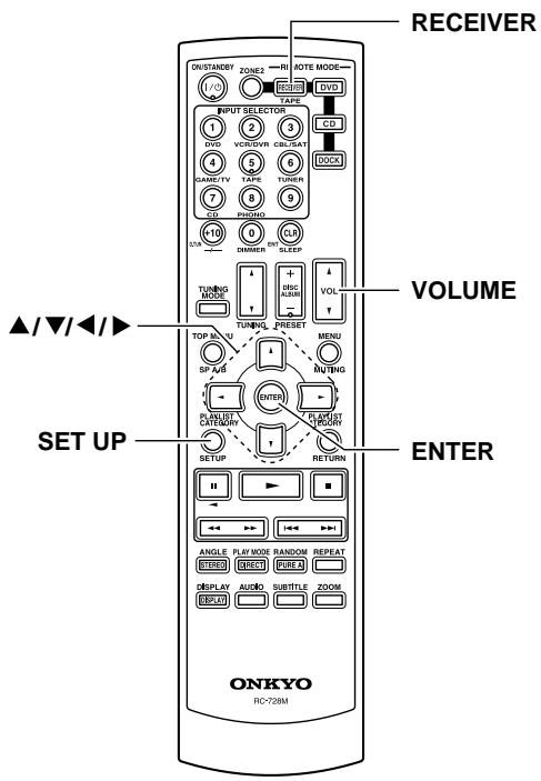 ONKYO TX-8555 - Configuration des réglages plus avancés - 1