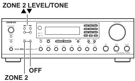 ONKYO TX-8555 - Pilotage de la zone 2 à partir de l'amplitude - 1