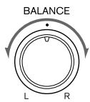 ONKYO TX-8555 - Ajustar el balance - 1