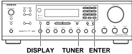 ONKYO TX-8555 - Escuchar informacion de trafico (TP) - 1