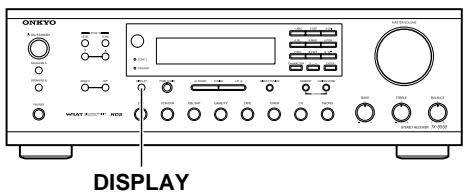 ONKYO TX-8555 - Affichage d'informations radio (RT) - 1
