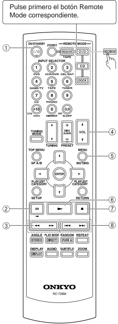ONKYO TX-8555 - Controlar una grabadora de casetes - 1
