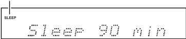 ONKYO TX-8555 - Utilisation de la minuterie (sleep timer) (télécommande uniquement) - 1