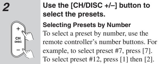 ONKYO TX-NR1000 - Selecting a Preset Radio Station - 4