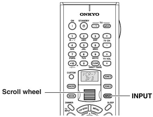 ONKYO TX-NR1000 - To Select an Input Source - 1