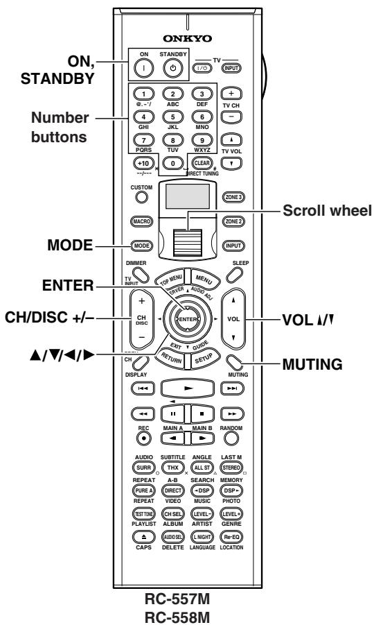 ONKYO TX-NR1000 - Remote Control Codes - 1